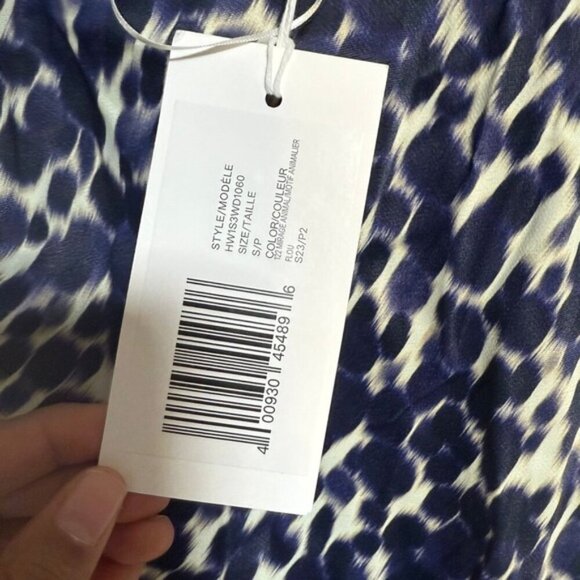 Hudson North Women’s Spaghetti Strap Maxi Slip Dress – Navy/White – Size S/P - Picture 6 of 6